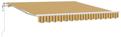vidaXL Ausziehbare Markise Mehrfarbig 300 x 250 cm Stoff und Aluminium