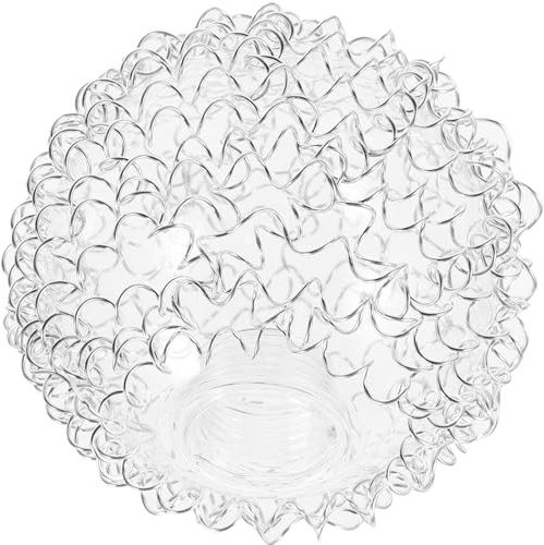 jojofuny Pendelleuchtenschirm Kugel 100mm Glas mit Aluminiumdraht Ersatzlampenschirm für Wohnzimmer und Schlafzimmerbeleuchtung