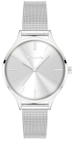Tamaris Damenuhr - Elegante Damen Armbanduhr mit hochwertig schmalem Meshband