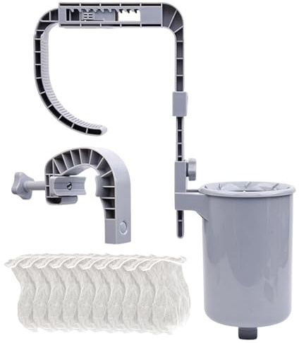 Skimmer de surface de piscine, skimmer automatique de piscine, skimmer mural de piscine avec filtre 25,5x15 cm pour piscines gonflables, tuyau, piscines à cadre métallique, supports de montage
