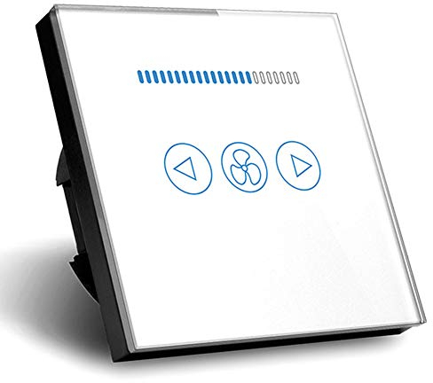 Régulateur de vitesse de ventilateur, applique murale, interrupteur tactile standard UE, AC 110 ~ 250 V