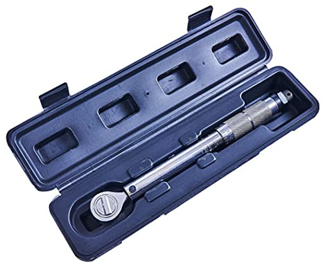 Amtech 3/8 Torque Wrench, Chrome Plated Steel with 19-110 Nm Range, 41-Tooth Ratchet & Locking Screw, Reversible Drive with Storage Case for Automotive & DIY Precision Work