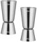 Sunerly Verre doseur en acier inoxydable 25/50 ml pour bar, fête, vin, cocktails