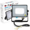 Proiettore LED Slim Chip Samsung 10W, Color Nero Luce Fredda