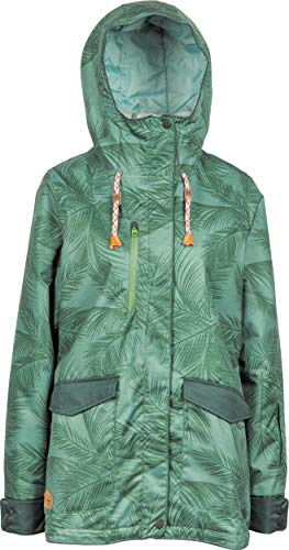 Nitro Snowboards Damen Aaran '19 Jacke Outdoor Winter Snowboard Ski Atmungsaktiv Wasserabweisend Outerwear, Coco/Emerald, XS