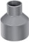 sourcing map Réducteur de Tuyau PVC DWV Hub 40 Gris 32mm x 63mm Douille Gray