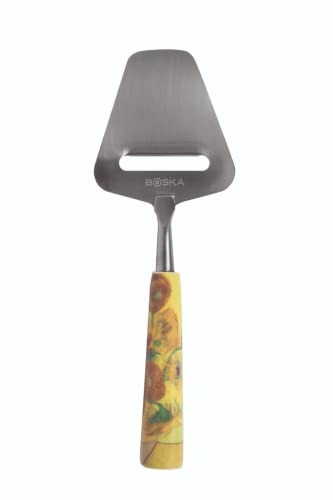 BOSKA Käsehobel Mini Van Gogh - Sonnenblumen/für Kunstliefhabers/Keramik/Edelstahl / 160 x 53 x 15 mm