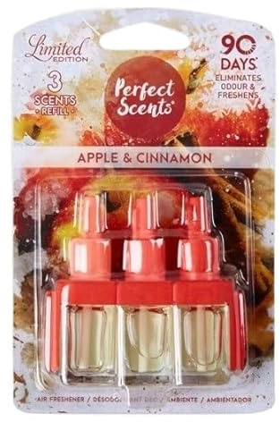 3 x 60ml (3 x 3 x 20ml)perfect sents Air Apple and cinnnamon refill
