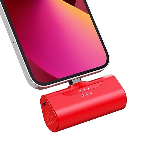 iWALK Batterie Externe Mini 4500mAh, Ultra-Compact Chargeur Externe Petit Power Bank Compatible pour iPhone 14/14 Pro Max/13/13 Pro Max/13 Mini/12/12 Pro Max/12 Mini/11/11 Pro/SE/XR/8/7/6s