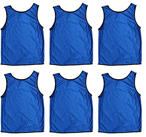 BESPORTBLE 6 Stücke Kinder Leibchen Trainingsleibchen Markierungshemd Fußballleibchen Jungen Mädchen Sport Trikot für Volleyball Basketball Fußball Training Lätzchen Weste