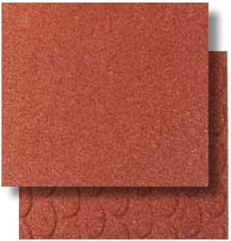 KOBEL - N.1 scatola di 4 Piastrelle in gomma anticaduta cm 50x50, cm. 2,5 (Totali mq. 1). Pavimento tappeto parco giochi, palestre. Piastrella gomma antitrauma, antishock CERTIFICATA (Rosso, 50x50)