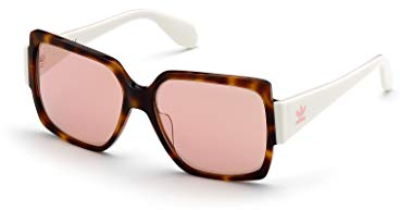 adidas Damen OR0005 Sonnenbrille, Dark Havana/Bordeaux Mirror, 55