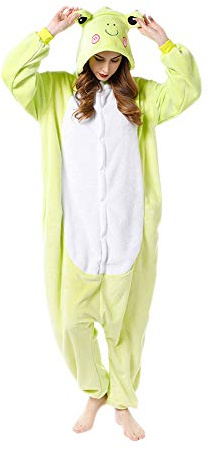 FunnyCos Unisex Tier-Onesie für Erwachsene, Halloween, Schlafanzug, Cosplay, Kostüm, mit Kapuze, Loungewear, M (Fits Height 158-167cm)