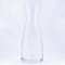 Promoshop Florero de Vidrio Cristalizado para Decoración en hogar, Oficina, Bodas, etc · 25 cm de Alto y 10.4 cm de diametro · Jarrón de Cristal Transparente Multiusos