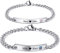 VIBOOS Bracelet Personnalisé Nom Gravé De La Date pour Les Femmes Hommes Copain Copine Couples De Cheville avec Corde Tressée À La Main Réglable Cadeaux d'amant D'étiquette en Acier Inoxydable