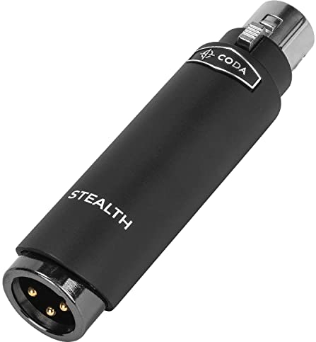 Coda MB-Stealth in-Line Microphone Preamp, Active Booster for Dynamic and Ribbon Mics - Ultra Low Noise, Add Clarity to Your Podcast or Livestream