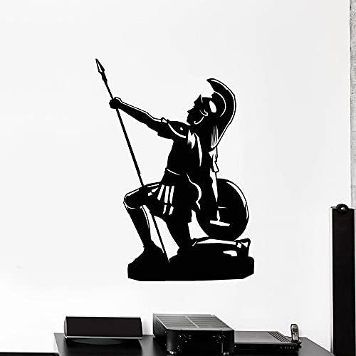 NSRJDSYT Antike Krieger Wandtattoo Welt Legionär Militär Thema Wohnkultur für Kinder Jungen Schlafzimmer Studie Vinyl Fensteraufkleber Wandbild 75x104cm