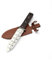 Cuchillo de jardín - Paisajismo, excavación, deshierbe, corte, plantación herramienta de jardinería con estuche de piel, hoja de acero inoxidable (negro)