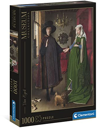 Clementoni - 39663 - Museum Collection Puzzle - Arnolfini and Wife - Puzzle 1000 Teile für Erwachsene und Kinder ab 10 Jahre, herausforderndes Geschicklichkeitsspiel für die ganze Familie