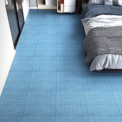 HotDecor Navy Blue Vein Peel & Stick Vinyl Floor Tiles, 30 PCS (30 sq.ft), Self Adhesive, Durable, Non-slip, Waterproof, Scratch Resistant