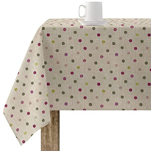 BELUM | Mantel XL Antimanchas 100% algodón resinado, Mantel NO Hule, Mantel Tacto algodón, Mantel Impermeable, Mantel Antimanchas Repelente líquidos (Multicolor, 100X300)