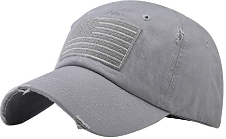 Generisch Mens Usa Flag Washed Cotton Baseball Cap American Flag Trucker Baseball Cap Snapback Cap Usa Flag Usa Flag Patch Military Army Cap