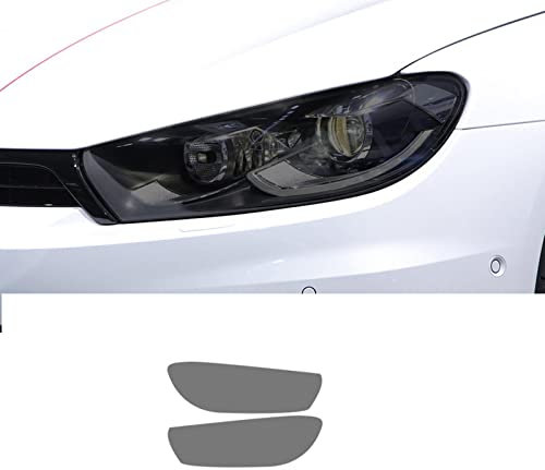 LAYGU Autoscheinwerfer-Schutzfolie Scheinwerfer transparenter schwarzer TPU-Aufkleber, für VW Scirocco 2008-2017 Zubehör
