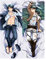 ENWIND Shingeki no Kyojin Dakimakura Anime Kissenbezug Attack on Titan Eren Jaeger Ackerman Levi Ymir Hugging Body Kissenbezug (Color : 3, Size : 50x160cm Pillowcase)