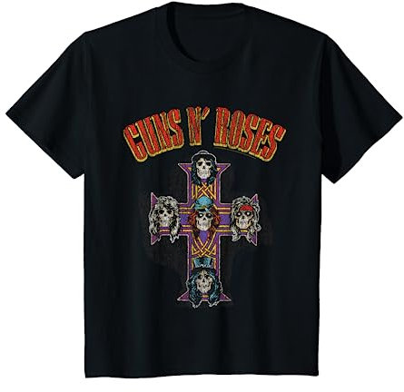 Kinder Youth Guns N' Roses Offizieller Kreuzbogen T-Shirt