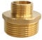 Mamelon de réduction 1 1/2 x 1 AG/AG - Double mamelon en laiton - Réduit le filetage extérieur - Convient pour l'eau potable