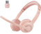 Casque sans fil avec microphone antibruit AI – Casque Bluetooth V5.2 avec dongle USB et micro muet pour ordinateur/ordinateur portable/PC/iPhone/Android/téléphones portables/Zoom/Ms Teams/Skype-Pink