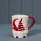 Fyne-Finds Ceramic Red & White Gonks Mug 300ml Tall Coffee Tea Cup Christmas Table Decor Xmas Gift