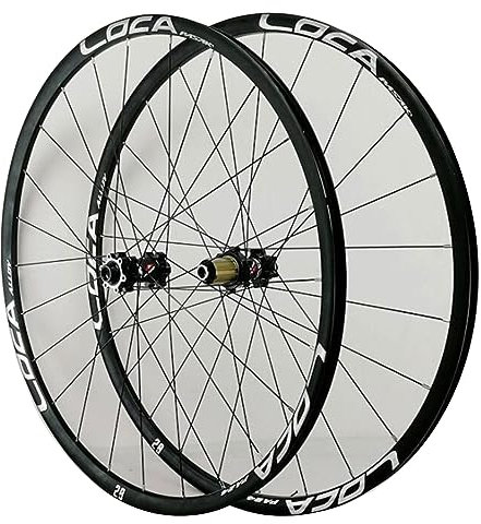 ZECHAO 26 27,5 29 Zoll Fahrrad Vorder Und Hinterrad,Steckachse Boost Mountain Laufradsatz Vorne 15 * 100mm Hinten 12 * 142mm Scheibenbremse Doppelwandige Leichtmetallfelgen Wheelset(29inch)
