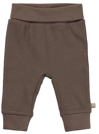 Sterntaler Hose Rippjersey - Unisex Babyhose - Jogginghose aus Baumwollmischgewebe mit elastischen Bündchen - Bequeme Kinder Schlupfhose, Kinderkleidung ab Geburt, braun, Größe 68