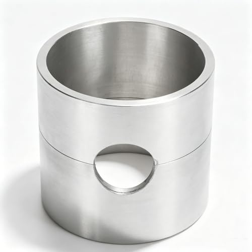 Aluminiumlegierung Gussform Sand, Sandguss Schmelztiegel, Innenmaß 64x62mm | Zylindrisch Sandguss Form Set, für DIY Ring Metall Schmuck, Juweliergeschäfte Schmuckherstellung und Reparaturbetriebe