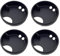 Wizoowip 4Pcs Splash Guards for Nalgene 32 oz, Silicone Splashguard Lid for Wide Mouth Water Bottle, Prevent Splashing When Drinking Accessory