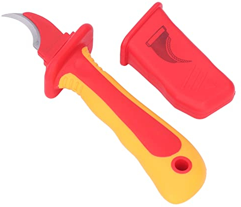 XHTLLO Cuchillo De Electricista Aislado, Cortador De Resistencia De Alto Voltaje con Diseño Ergonómico para Un Funcionamiento Seguro Certificado IEC60900
