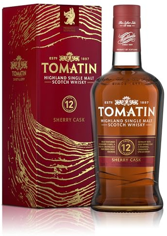 Tomatin 12 Years Old SHERRY CASK 40% Vol. 0,7l in Geschenkbox