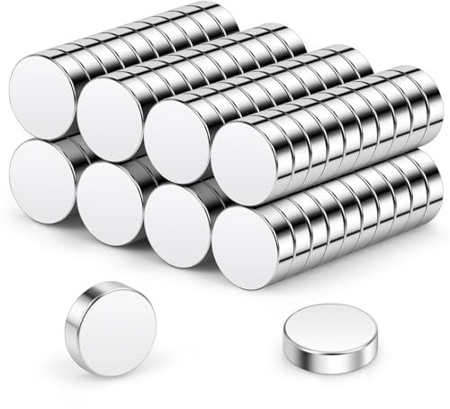 Wukong Round Magnets 10x3mm | 80 Pack, Extremely Strong Mini Magnets Round Small Magnet for Magnetic Board for Pin Board Magnetic Board, Refrigerator, Craft, Office, Kitchen