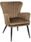 SVITA Sansa Sessel Wohnzimmer Cordbezug Lesesessel modern Polsterstuhl mit Armlehne Loungesessel Braun