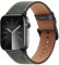 Bisikor Lederarmband Kompatibel mit Apple Watch Armband 49mm 46mm 45mm 44mm 42mm Echtes Lederband Ersatzarmband für iWatch Ultra2 Ultra SE Series 10 9 8 7 6 5 4 3 2 1 (42/44/45/46/49, Grün)
