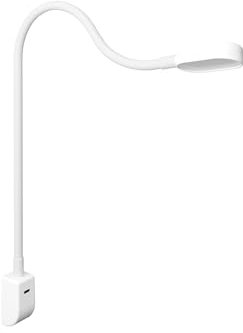 Kalb I Ilios LED lampe de lit/liseuse avec USB-C, montage mural et angulaire, bras flexible, intensité lumineuse variable (1 set blanc)