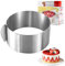 Pasdrucn Edelstahl Tortenring Verstellbar, Edelstahl Backring verstellbar 20-40 cm, Rund backrahmen rund verstellbar, backzubehör, backform rund, tortenring hoch, frost form (6)