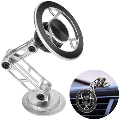 JQTOP Handyhalterung Auto für MagSafe Autohalterung Universal Magnetische Handyhalter, Armaturenbrett KFZ für iPhone 15 14 13 12 Pro Max Hülle Smartphone