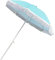 Sombrilla de jardín con borlas de rayas rosas para playa, patio, estilo retro hawaiano, resistente al desgaste, perfecto para sombra de piscina junto al mar.