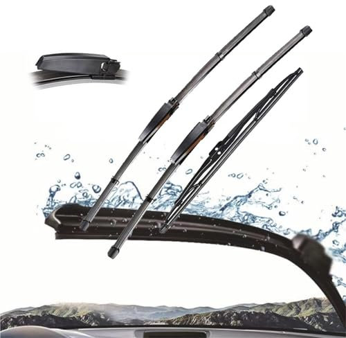 DWDUI Vorderes Und Hinteres Wischerblatt-Set Für A&UDI A6 C5 2002 2003 2004 Windschutzscheibe Windschutzscheibe Fenster Regenbürste 22+22+16