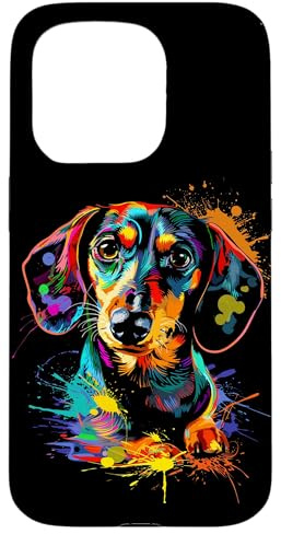 Dachshund Dog Splash Case for iPhone 15 Pro