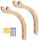 Ieron Paquete de 2 Ganchos de Madera para Colgar Plantas, con Soporte para Colgar macetas, para Interior y Exterior, de Madera, para jardín, decoración del hogar