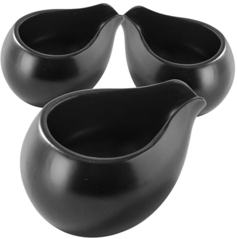 OFFSCH 3piezas Jarra De Leche Cerámica Vintage Dosificador Con Antigoteo Para Salsas y Café Para Restaurantes y Cafeterías