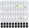 Herboom 40 Stück Filter Katzenbrunnen, Dockstream Trinkbrunnen für Katze PLWF005, PLWF115, PLWF105, Trinkbrunnen Filter Ersatzfilter für Katzentrinkbrunnen, 20 Filter und 20 Schwämm